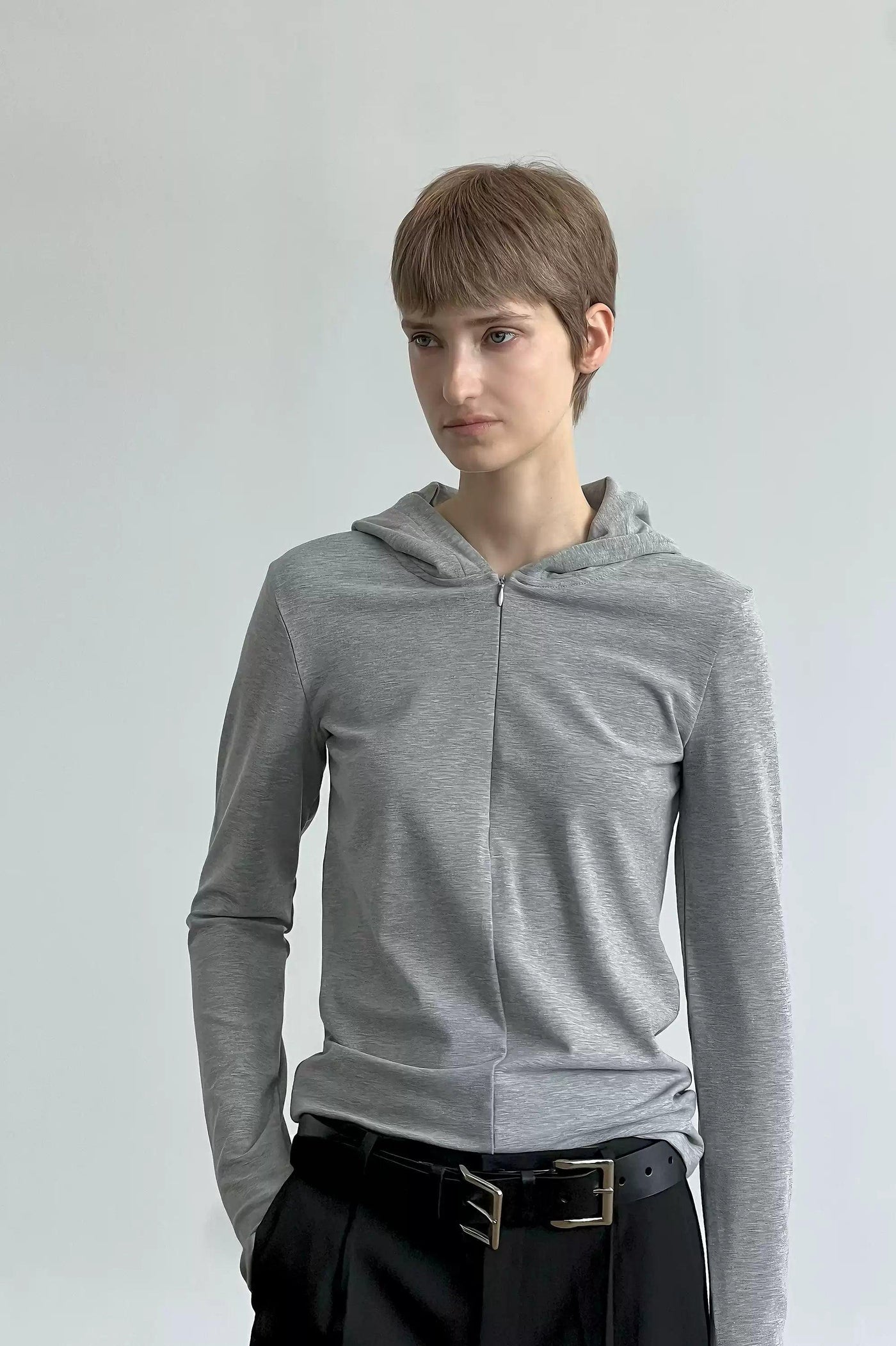 Zhou Lightweight Invisible Zipped Hoodie-korean-fashion-Hoodie-Zhou's Closet-OH Garments