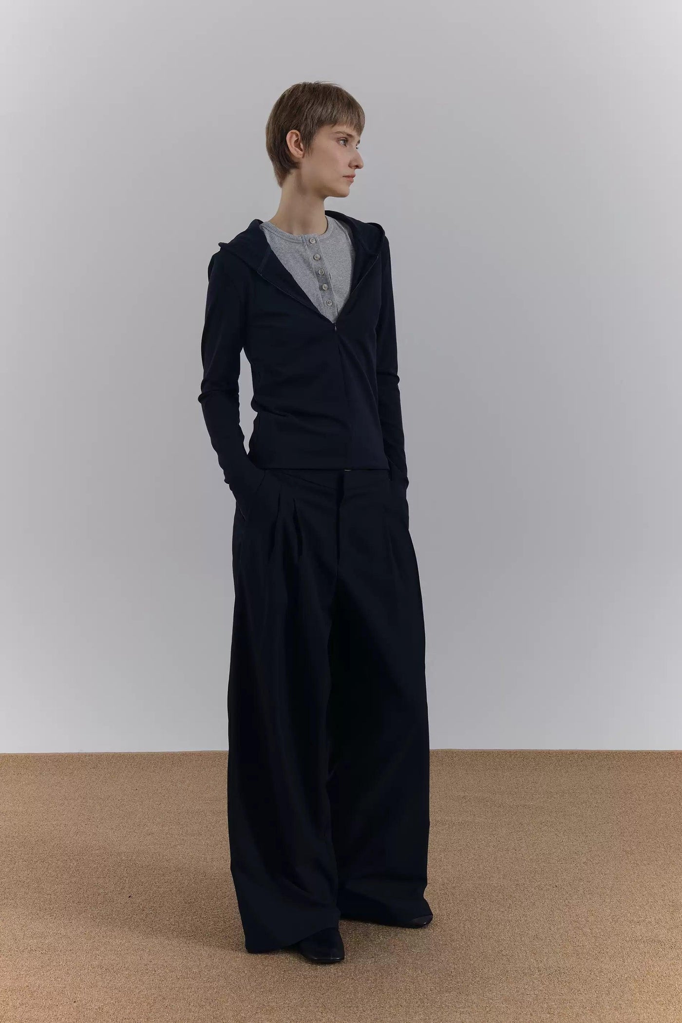 Zhou Lightweight Invisible Zipped Hoodie-korean-fashion-Hoodie-Zhou's Closet-OH Garments