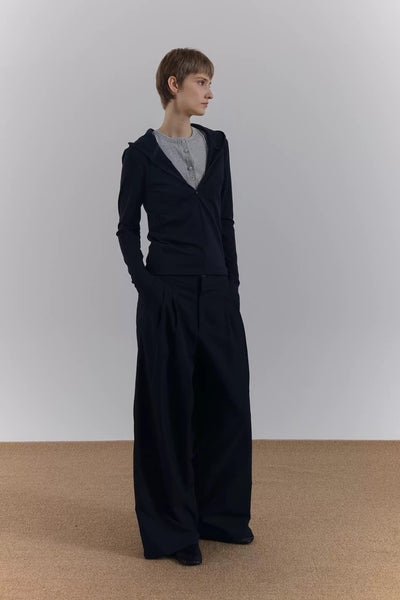 Zhou Lightweight Invisible Zipped Hoodie-korean-fashion-Hoodie-Zhou's Closet-OH Garments