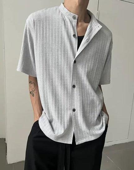 Zhou Lined Regular Fit Shirt-korean-fashion-Shirt-Zhou's Closet-OH Garments