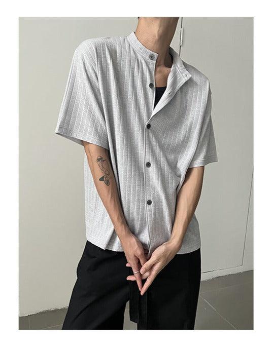 Zhou Lined Regular Fit Shirt-korean-fashion-Shirt-Zhou's Closet-OH Garments