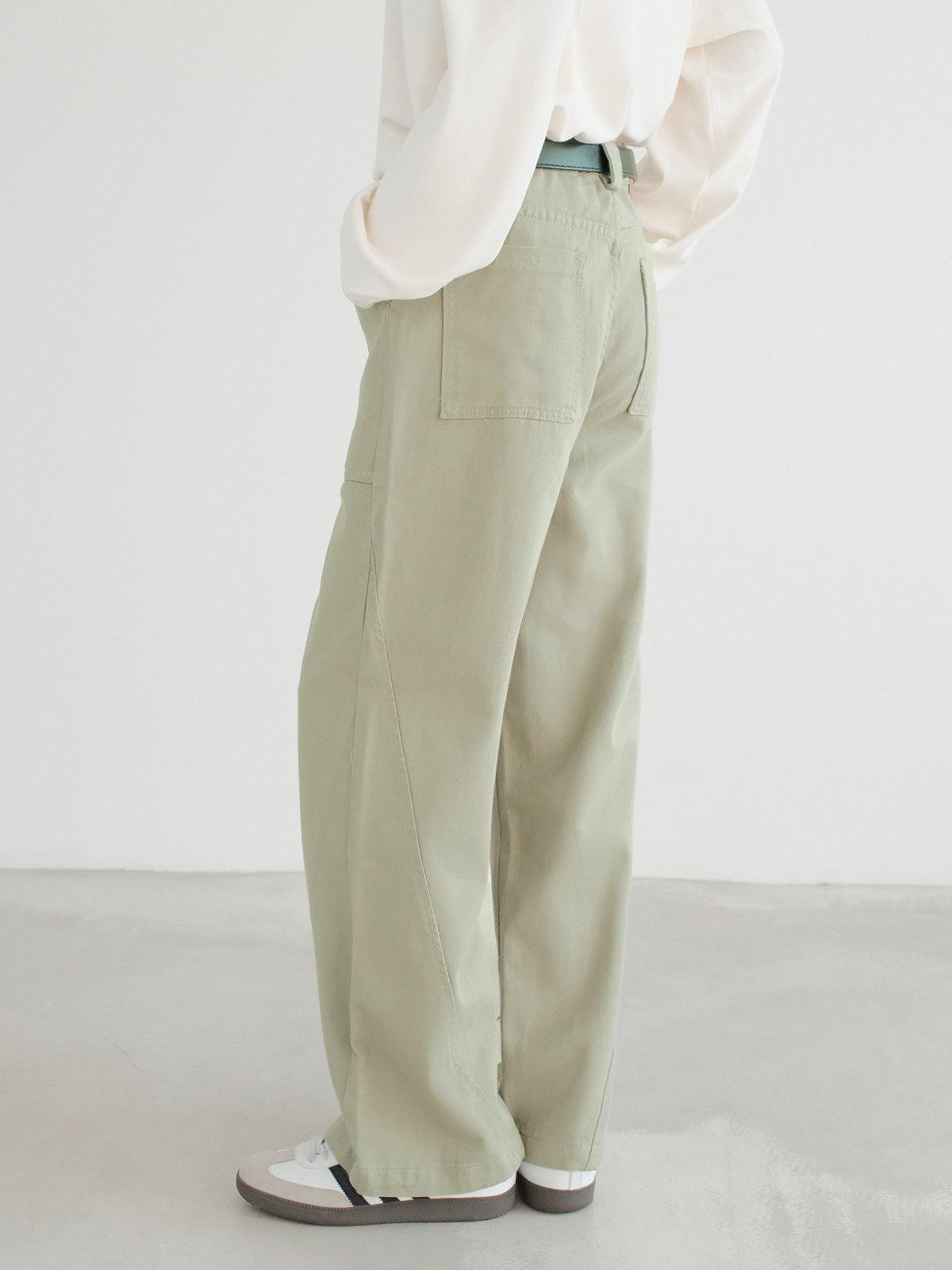 Zhou Long Pockets Bootcut Jeans-korean-fashion-Jeans-Zhou's Closet-OH Garments