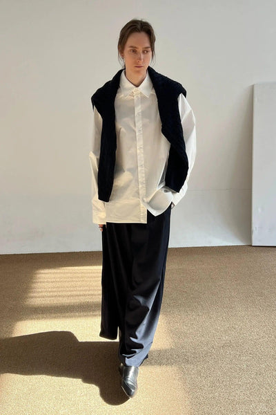 Zhou Loose Cut Solid Color Shirt-korean-fashion-Shirt-Zhou's Closet-OH Garments