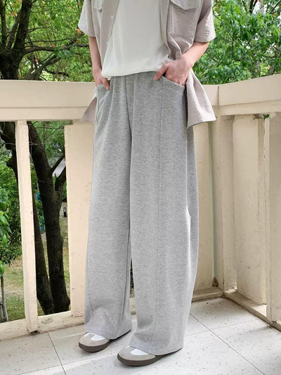 Zhou Mid-Seamed Comfy Sweatpants-korean-fashion-Pants-Zhou's Closet-OH Garments