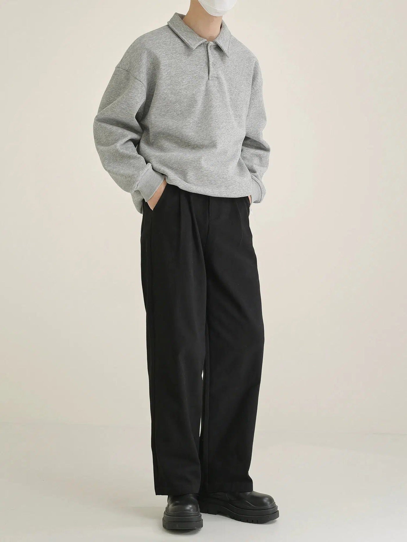 Zhou Minimal Detail Bootcut Pants-korean-fashion-Pants-Zhou's Closet-OH Garments