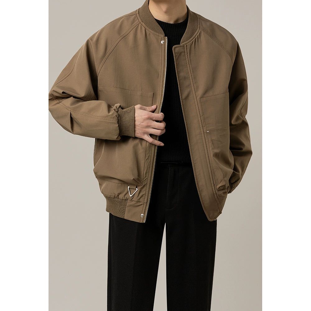 Zhou Minimal Detail Workwear Jacket-korean-fashion-Jacket-Zhou's Closet-OH Garments