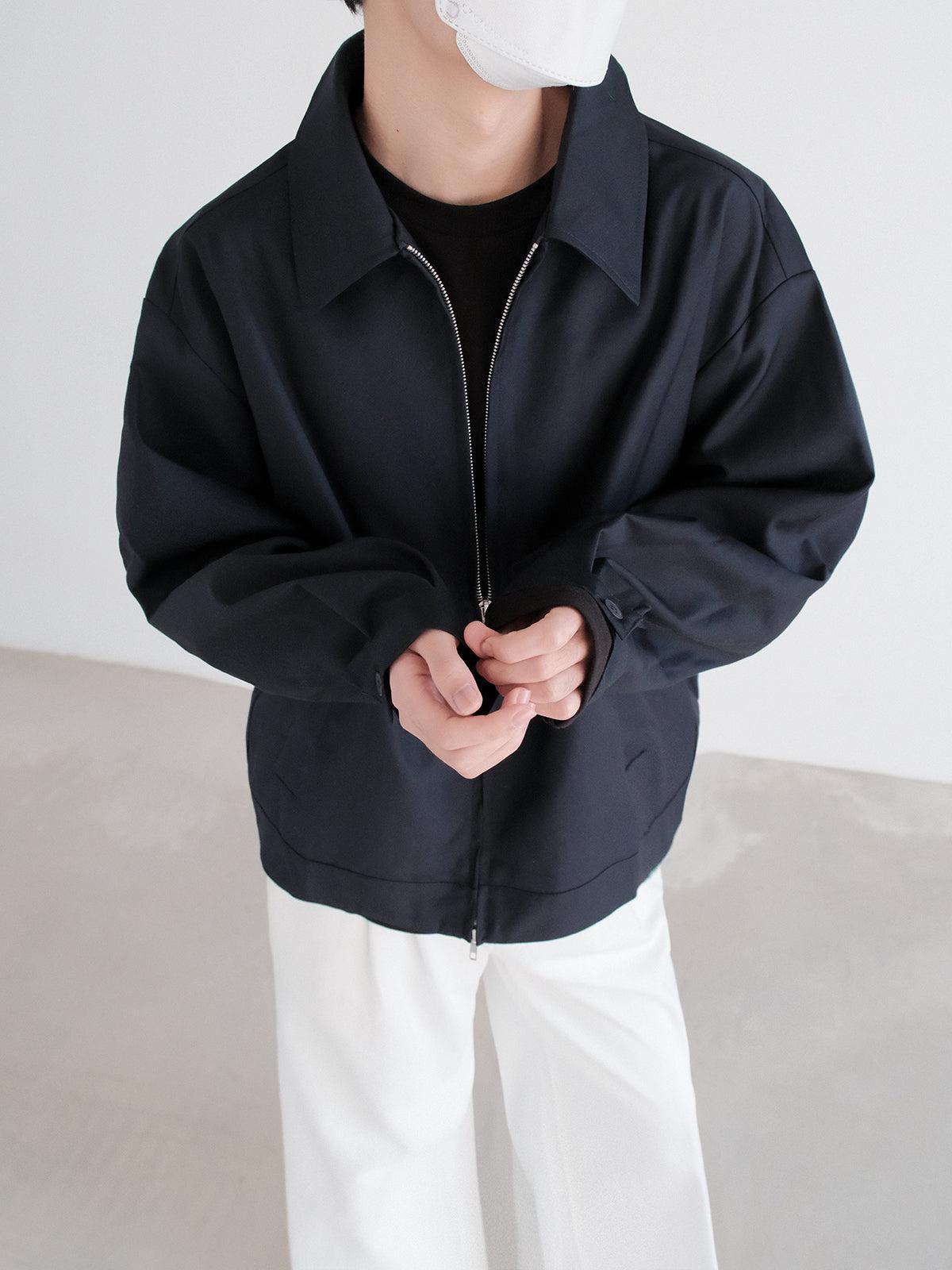 Zhou Minimal Solid Color Jacket-korean-fashion-Jacket-Zhou's Closet-OH Garments