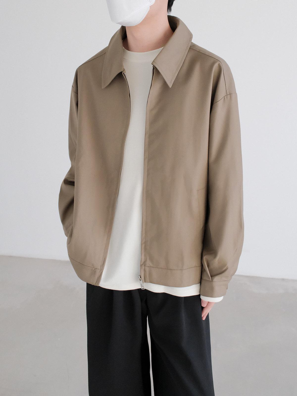 Zhou Minimal Solid Color Jacket-korean-fashion-Jacket-Zhou's Closet-OH Garments