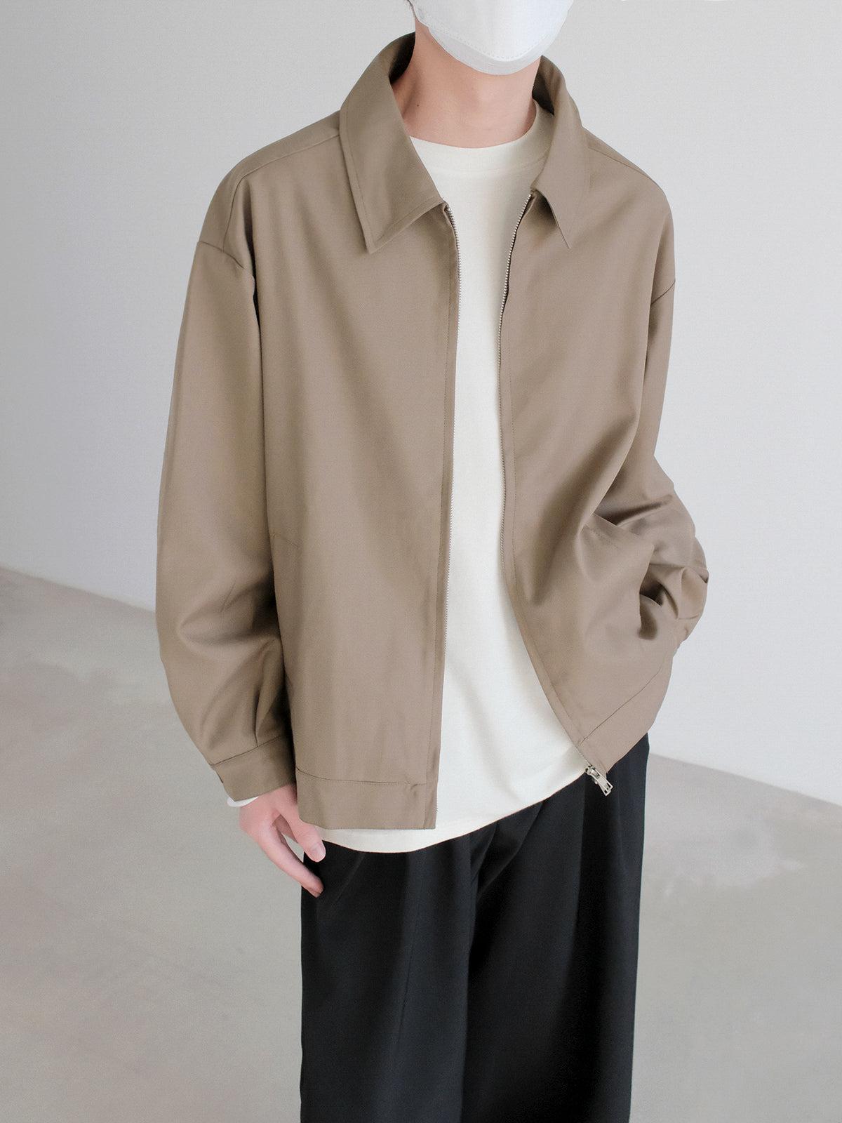 Zhou Minimal Solid Color Jacket-korean-fashion-Jacket-Zhou's Closet-OH Garments