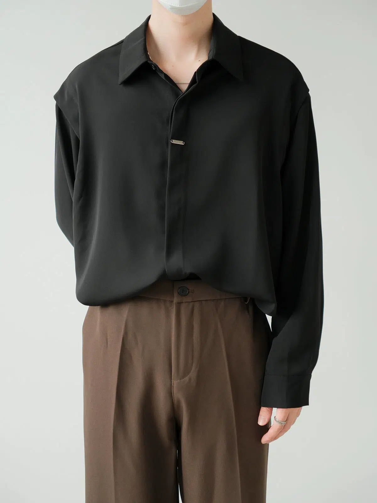 Zhou Minimalist Casual Shirt-korean-fashion-Shirt-Zhou's Closet-OH Garments