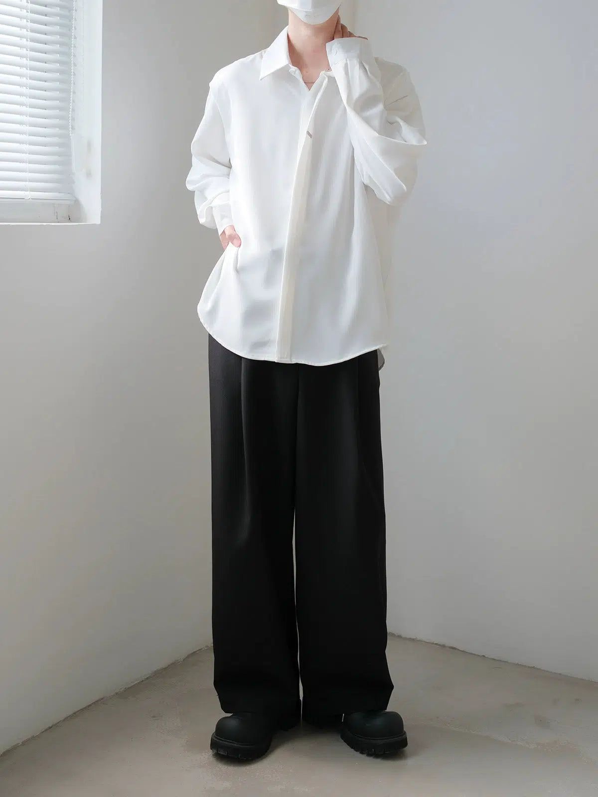 Zhou Minimalist Casual Shirt-korean-fashion-Shirt-Zhou's Closet-OH Garments