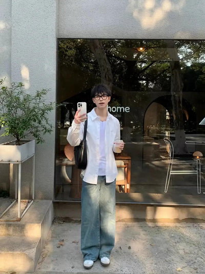 Zhou Minimalist Structured Shirt-korean-fashion-Shirt-Zhou's Closet-OH Garments
