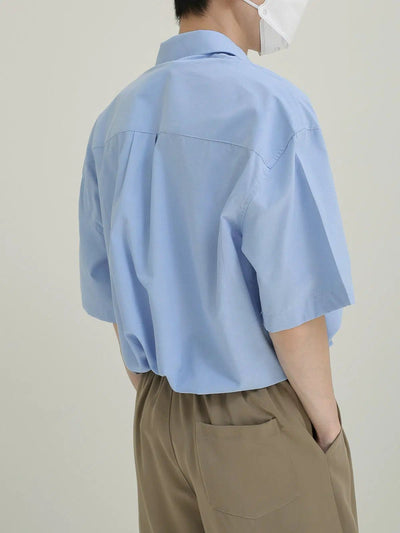 Zhou Neat Solid Color Shirt-korean-fashion-Shirt-Zhou's Closet-OH Garments