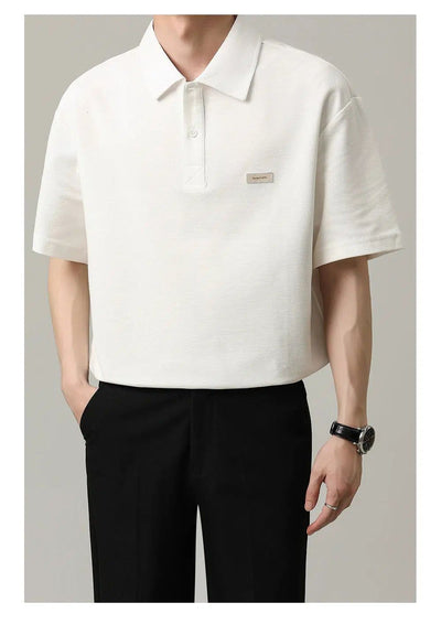 Zhou Neat Versatile Style Polo-korean-fashion-Polo-Zhou's Closet-OH Garments