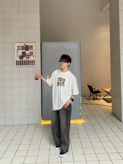 Zhou Notice Board Graphic T-Shirt-korean-fashion-T-Shirt-Zhou's Closet-OH Garments