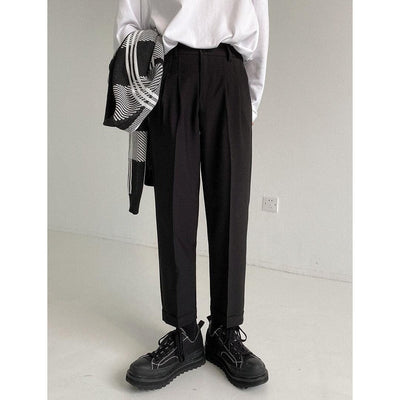 Zhou Office Cropped Trousers-korean-fashion-Pants-Zhou's Closet-OH Garments