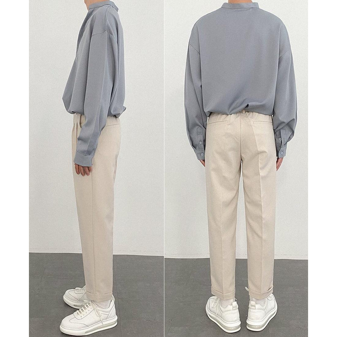 Zhou Office Cropped Trousers-korean-fashion-Pants-Zhou's Closet-OH Garments