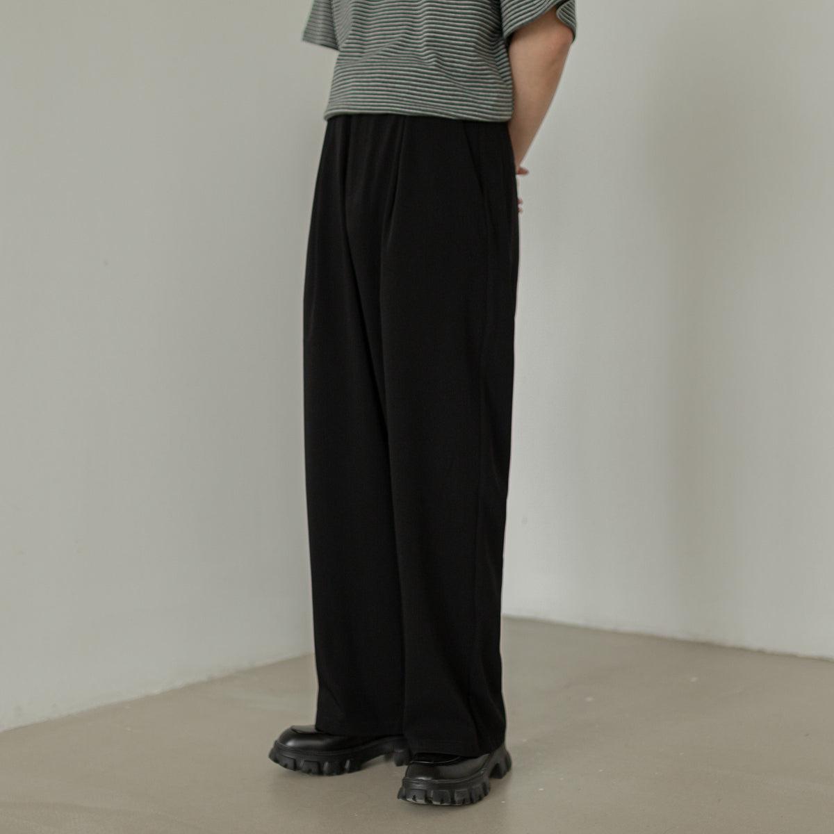 Zhou Office Minimal Folds Bootcut Pants