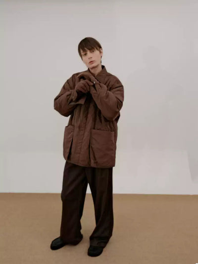 Zhou Oversized Pocket Puffer Jacket-korean-fashion-Jacket-Zhou's Closet-OH Garments