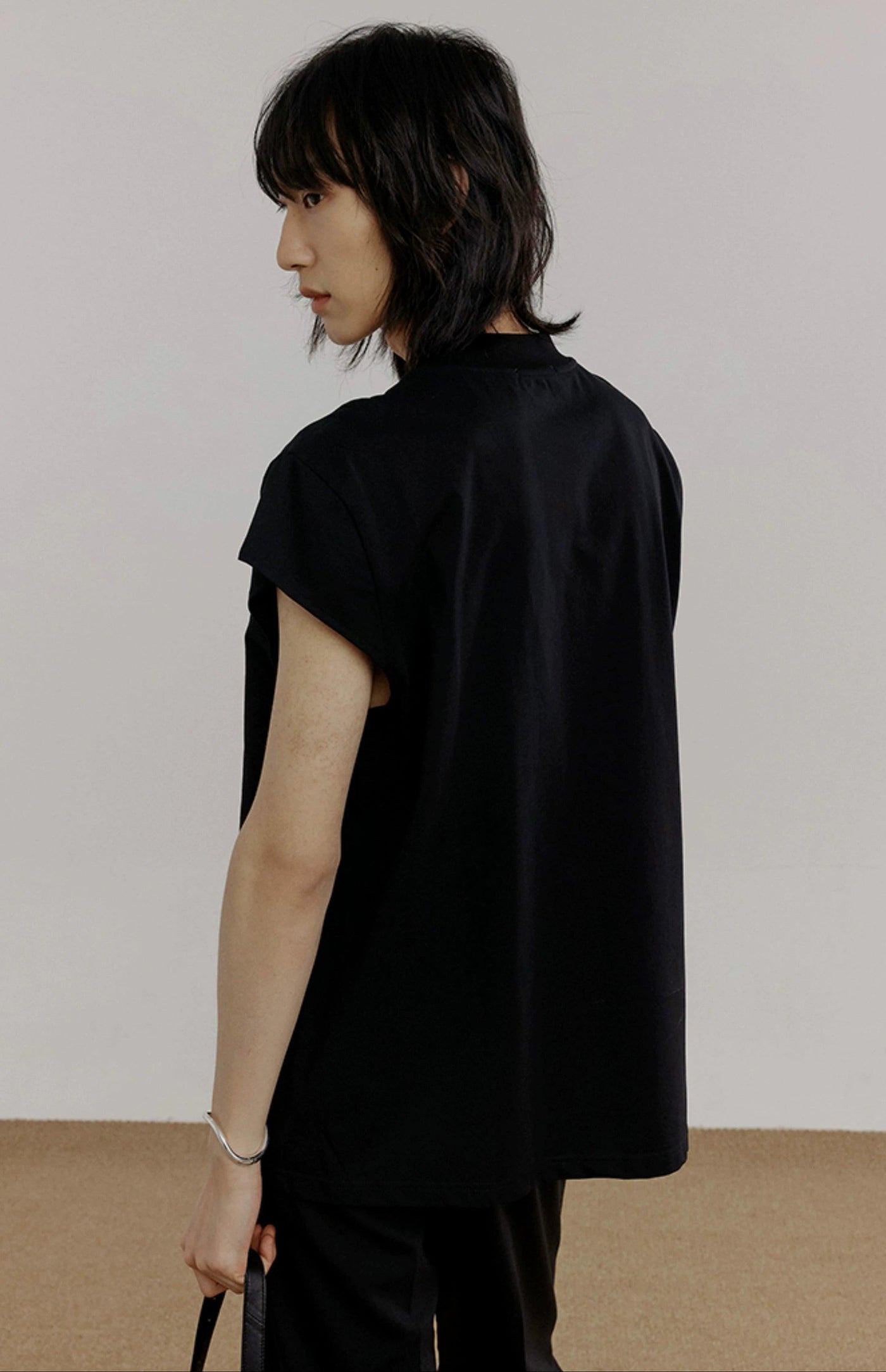 Zhou Plain Monkneck Tank Top-korean-fashion-Tank Top-Zhou's Closet-OH Garments
