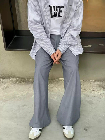 Zhou Pleated Drapy Straigh Pants-korean-fashion-Pants-Zhou's Closet-OH Garments
