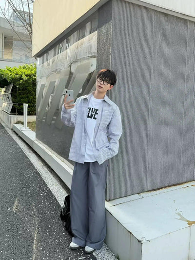 Zhou Pleated Drapy Straigh Pants-korean-fashion-Pants-Zhou's Closet-OH Garments