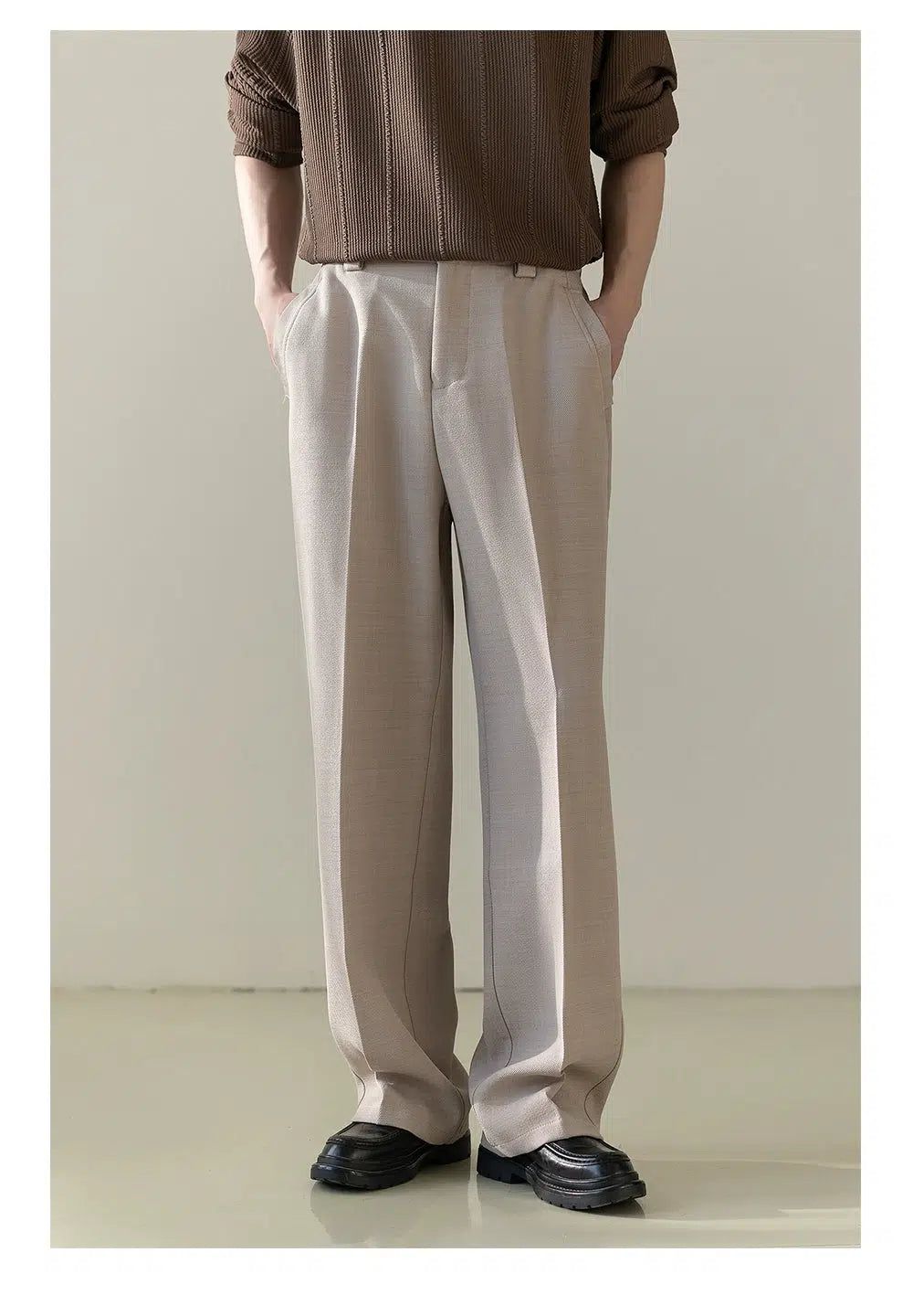 Zhou Pleated Front Trousers-korean-fashion-Trousers-Zhou's Closet-OH Garments