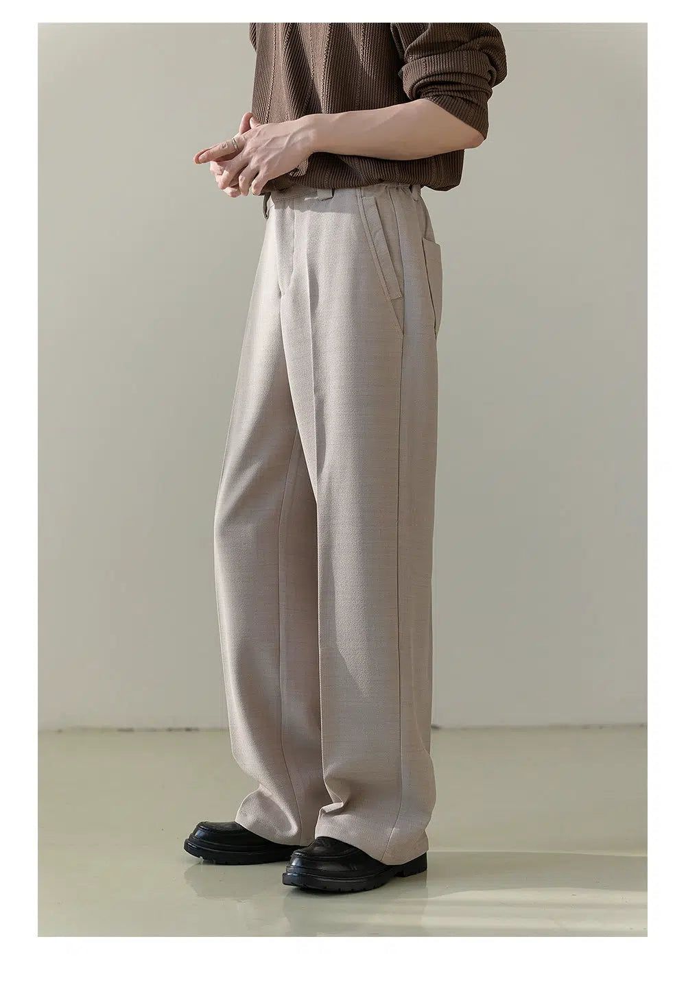 Zhou Pleated Front Trousers-korean-fashion-Trousers-Zhou's Closet-OH Garments