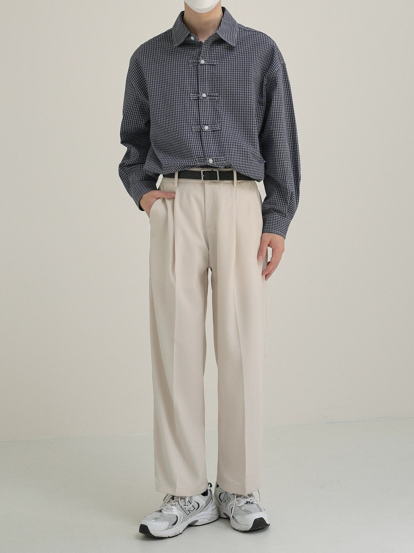 Zhou Pleated Neat Cropped Pants-korean-fashion-Pants-Zhou's Closet-OH Garments