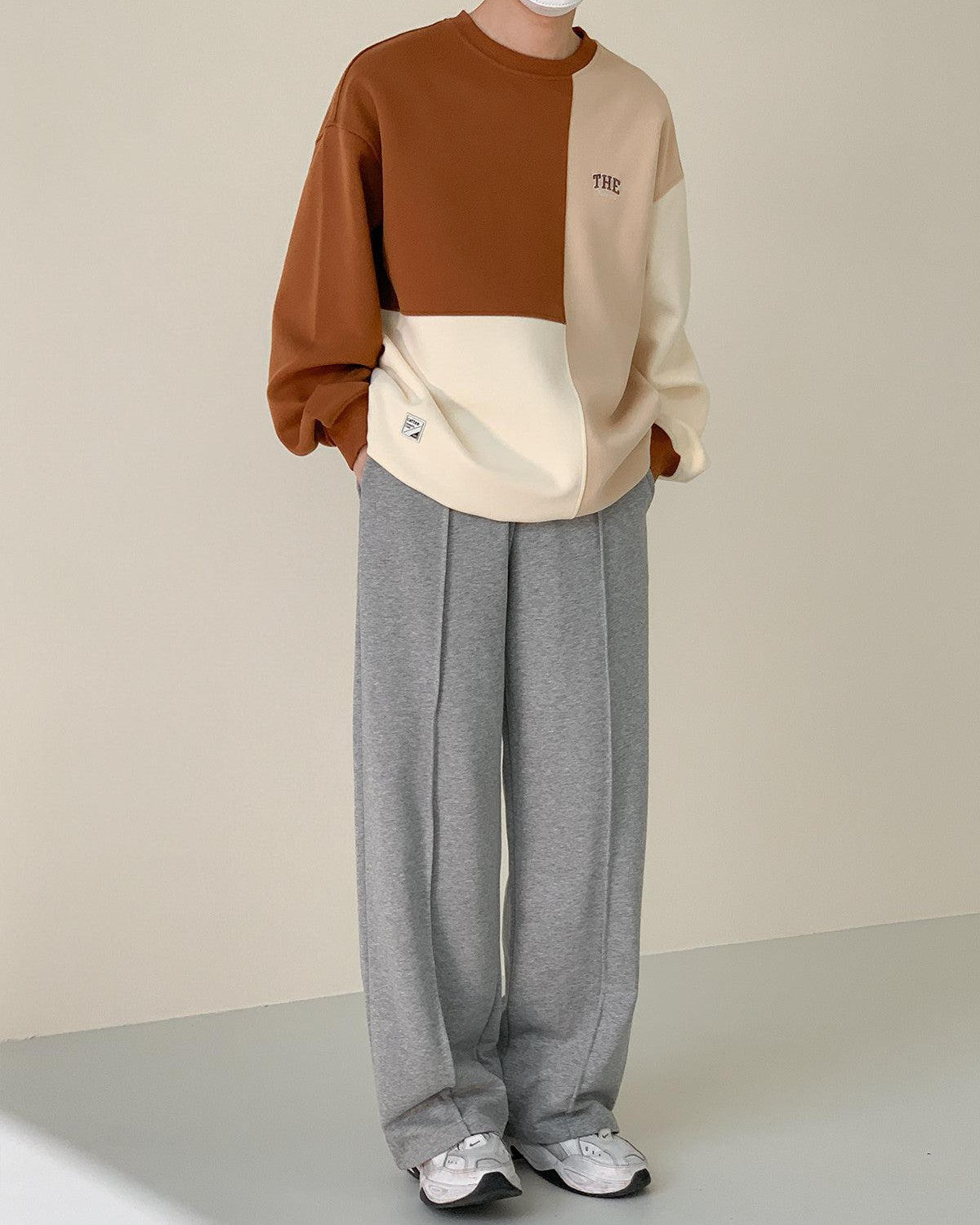 Zhou Pop Color Loose Crewneck-korean-fashion-Crewneck-Zhou's Closet-OH Garments