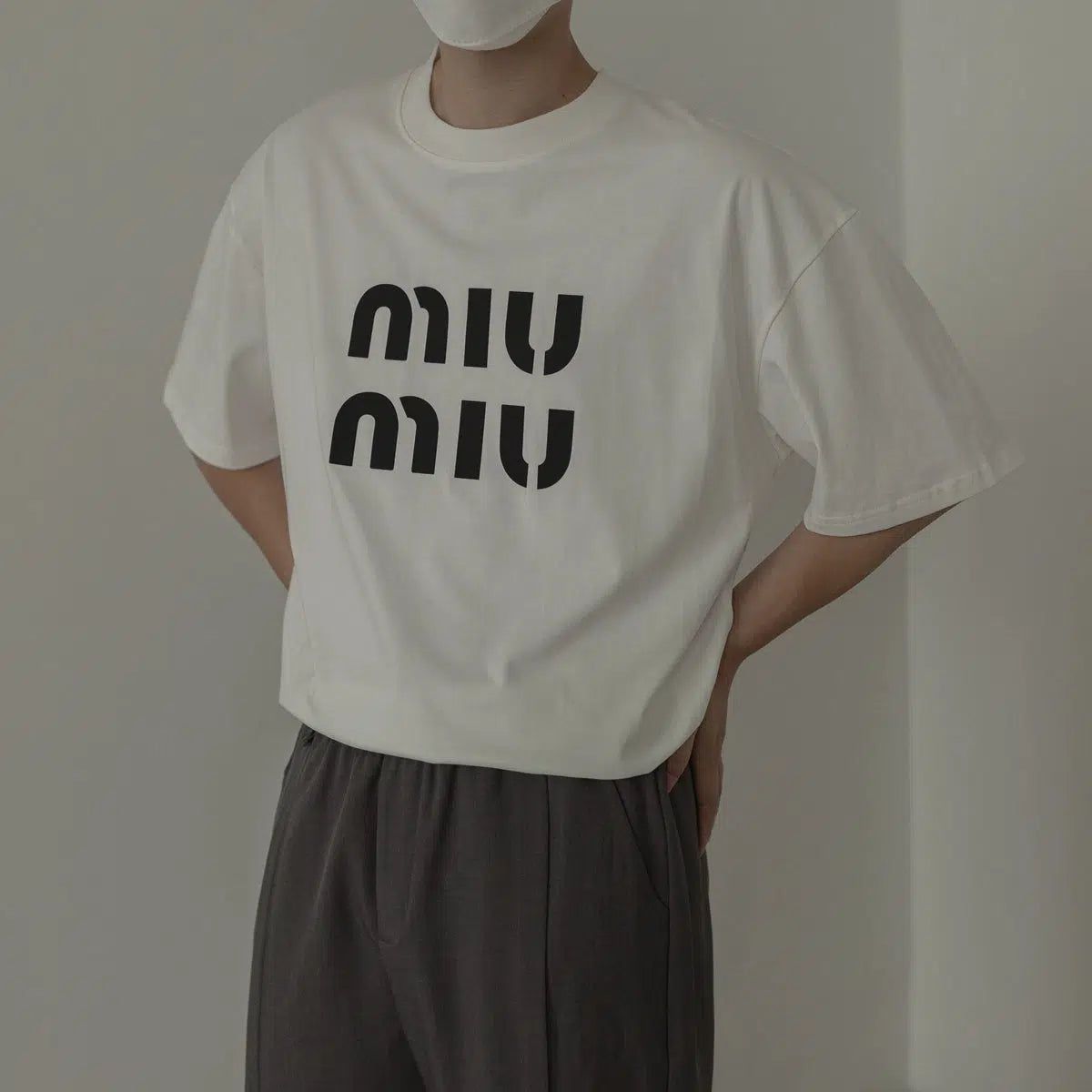 Zhou Print Round-Neck T-Shirt-korean-fashion-T-Shirt-Zhou's Closet-OH Garments