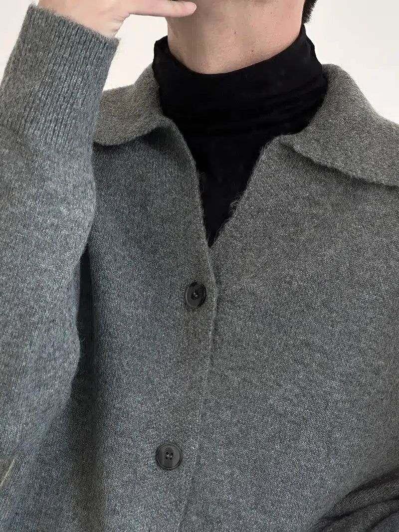 Zhou Relaxed Fit Casual Buttoned Cardigan-korean-fashion-Cardigan-Zhou's Closet-OH Garments