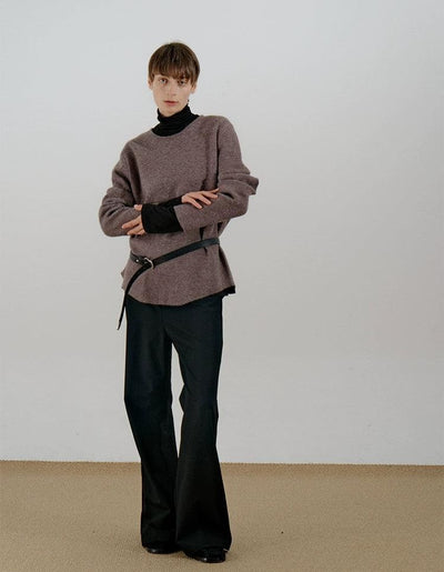 Zhou Relaxed Fit Flow Sweater-korean-fashion-Sweater-Zhou's Closet-OH Garments