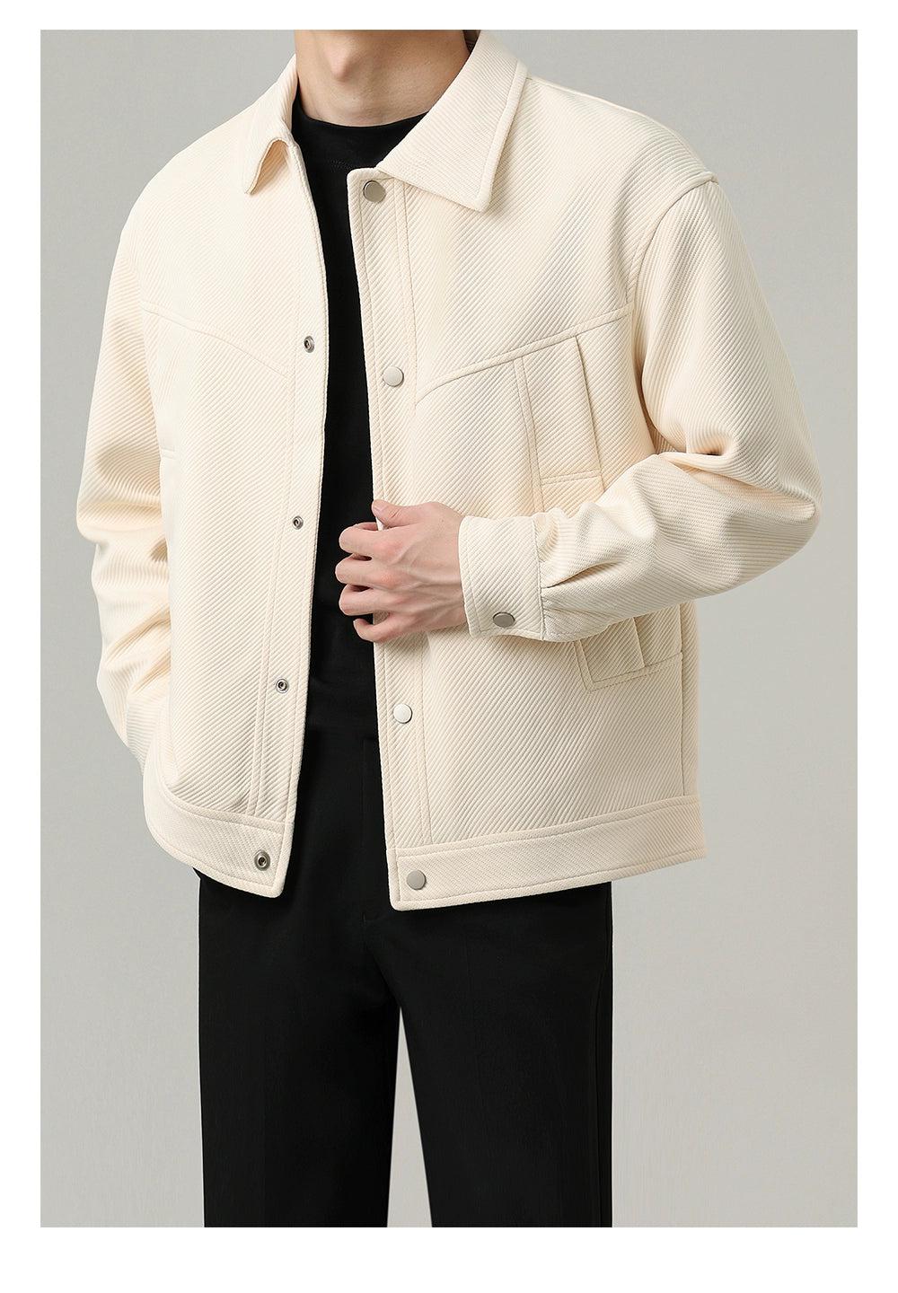 Zhou Relaxed Fit Lined Textured Jacket-korean-fashion-Jacket-Zhou's Closet-OH Garments