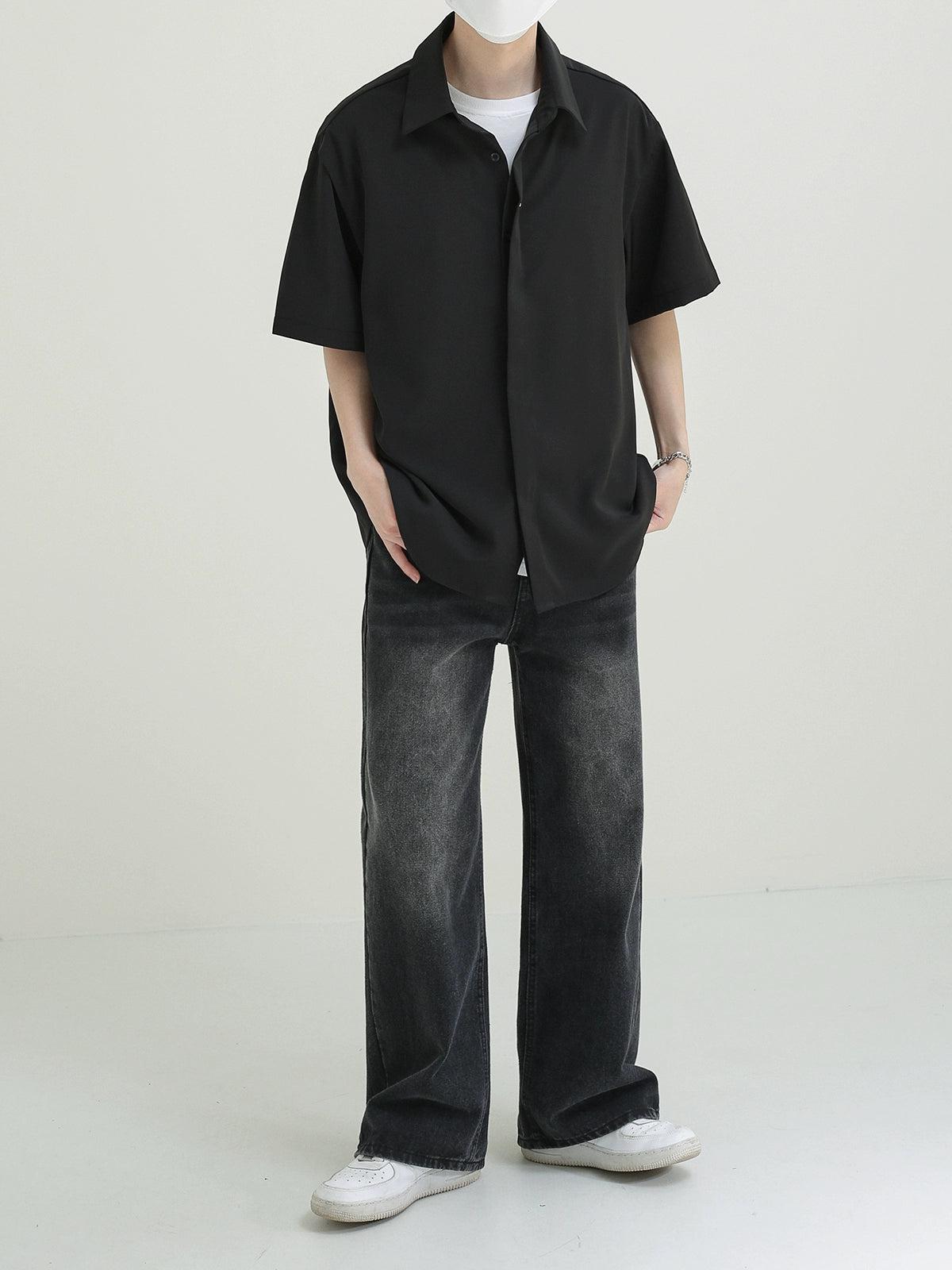Zhou Relaxed Fit Neat Shirt-korean-fashion-Shirt-Zhou's Closet-OH Garments