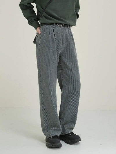 Zhou Relaxed Fit Striped Pants-korean-fashion-Pants-Zhou's Closet-OH Garments