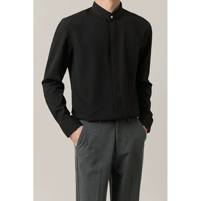 Zhou Relaxed Fit Suit Shirt-korean-fashion-Shirt-Zhou's Closet-OH Garments
