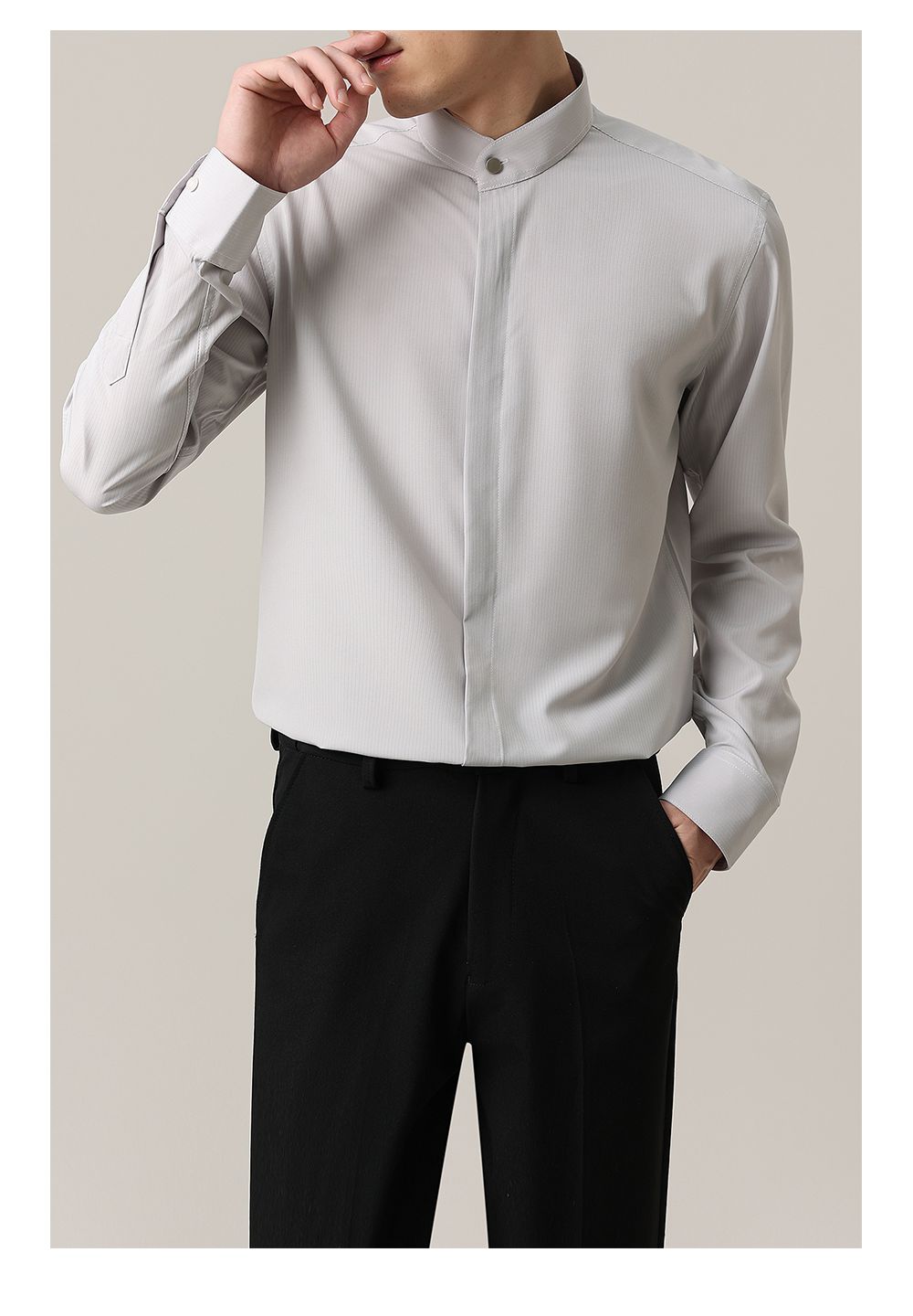 Zhou Relaxed Fit Suit Shirt-korean-fashion-Shirt-Zhou's Closet-OH Garments