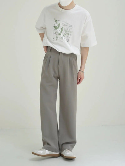 Zhou Relaxed Flow Essential Trousers-korean-fashion-Trousers-Zhou's Closet-OH Garments