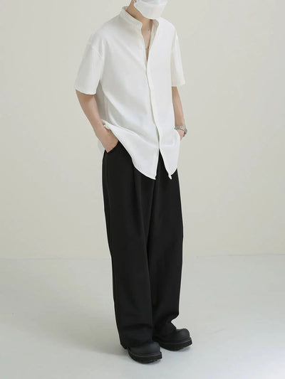 Zhou Relaxed Solid Color Shirt-korean-fashion-Shirt-Zhou's Closet-OH Garments