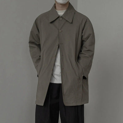 Zhou Reversible Mid-Length Trench Coat-korean-fashion-Jacket-Zhou's Closet-OH Garments