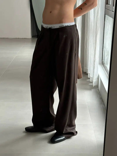 Zhou Roomy Fit Drapey Classic Pants-korean-fashion-Pants-Zhou's Closet-OH Garments