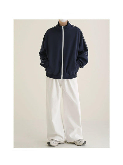 Zhou Ruched Hem Athleisure Jacket-korean-fashion-Jacket-Zhou's Closet-OH Garments