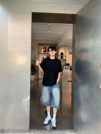 Zhou Seam Details Boxy Fit T-Shirt-korean-fashion-T-Shirt-Zhou's Closet-OH Garments