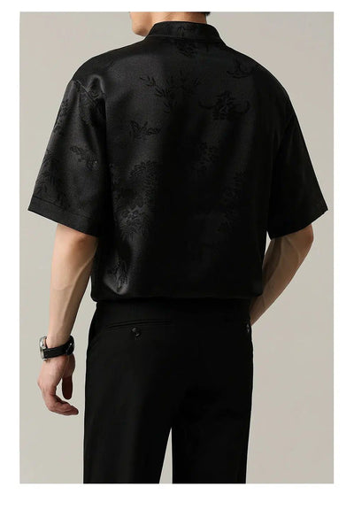 Zhou Shiny Asian Style Shirt-korean-fashion-Shirt-Zhou's Closet-OH Garments