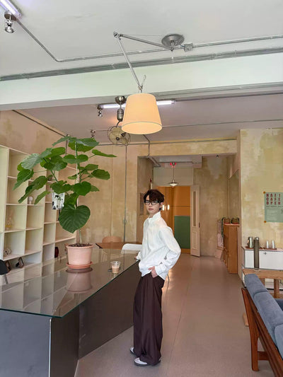 Zhou Side Pocket Fold Pleats Trousers-korean-fashion-Trousers-Zhou's Closet-OH Garments