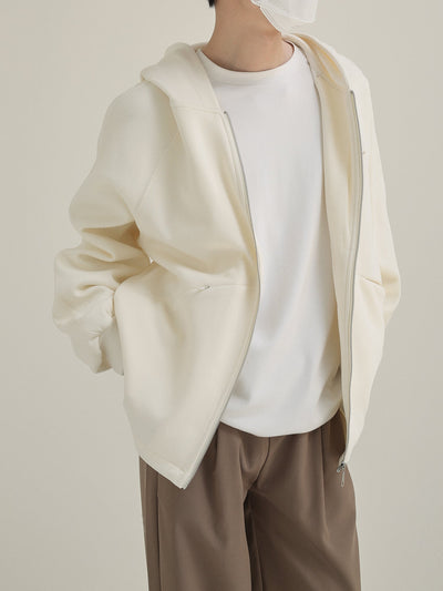Zhou Slant Pocket Zipped Hoodie-korean-fashion-Hoodie-Zhou's Closet-OH Garments