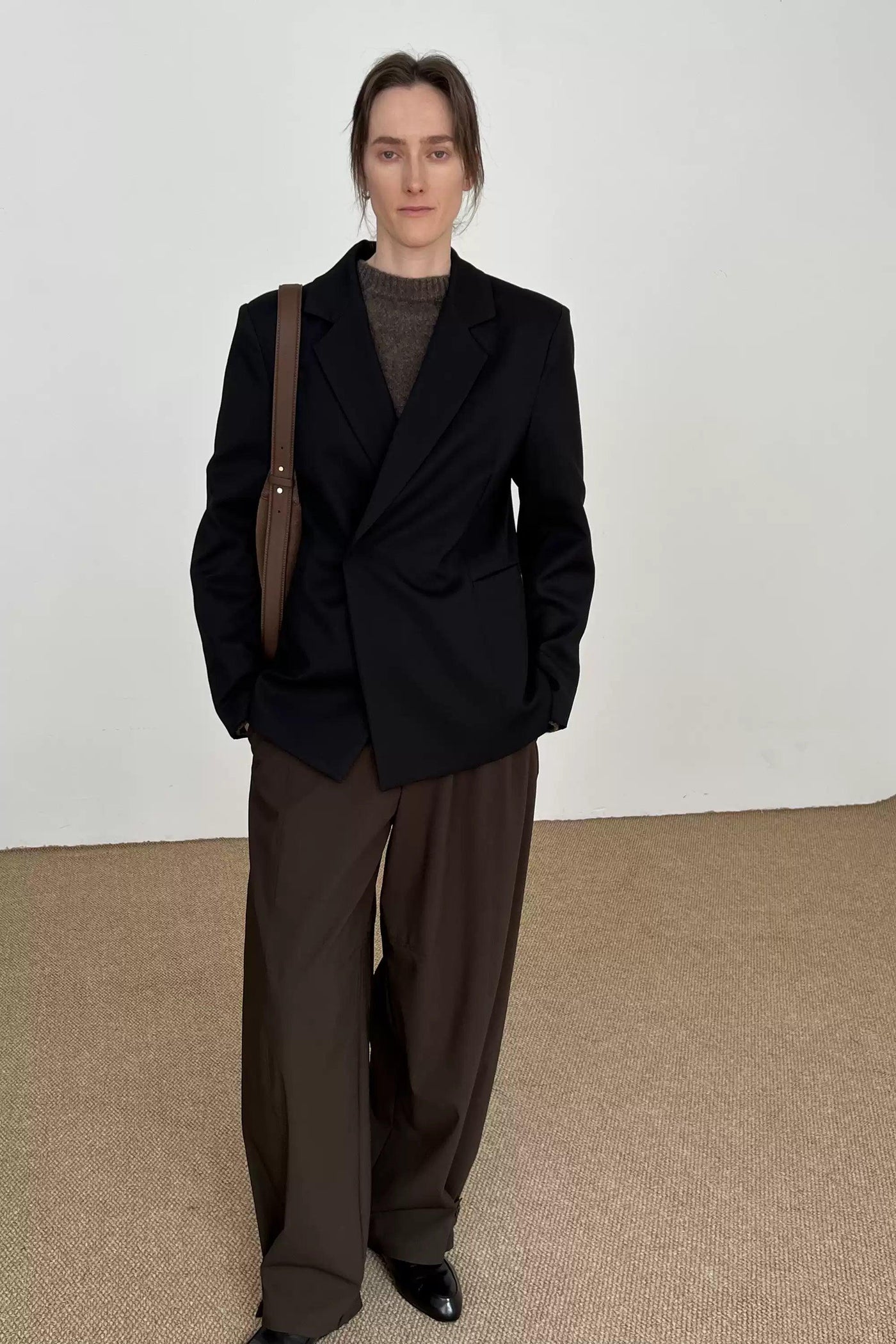 Zhou Sleek Structured Lapel Blazer-korean-fashion-Blazer-Zhou's Closet-OH Garments