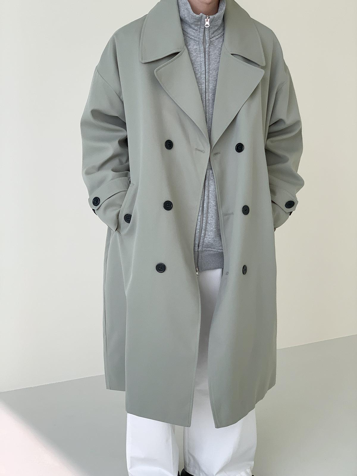 Zhou Sleek Style Belted Trench Coat-korean-fashion-Long Coat-Zhou's Closet-OH Garments