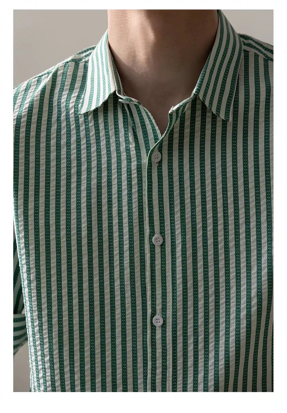 Zhou Smart Fit Stripes Shirt-korean-fashion-Shirt-Zhou's Closet-OH Garments